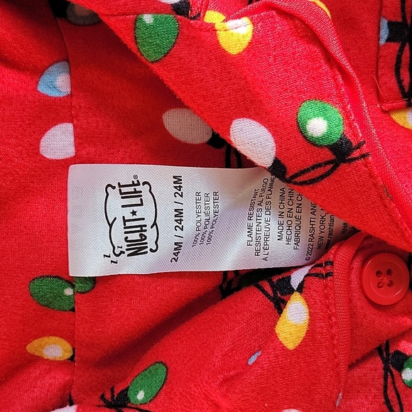 24months Button Up PJ set Christmas pj's - Picture 3 of 4